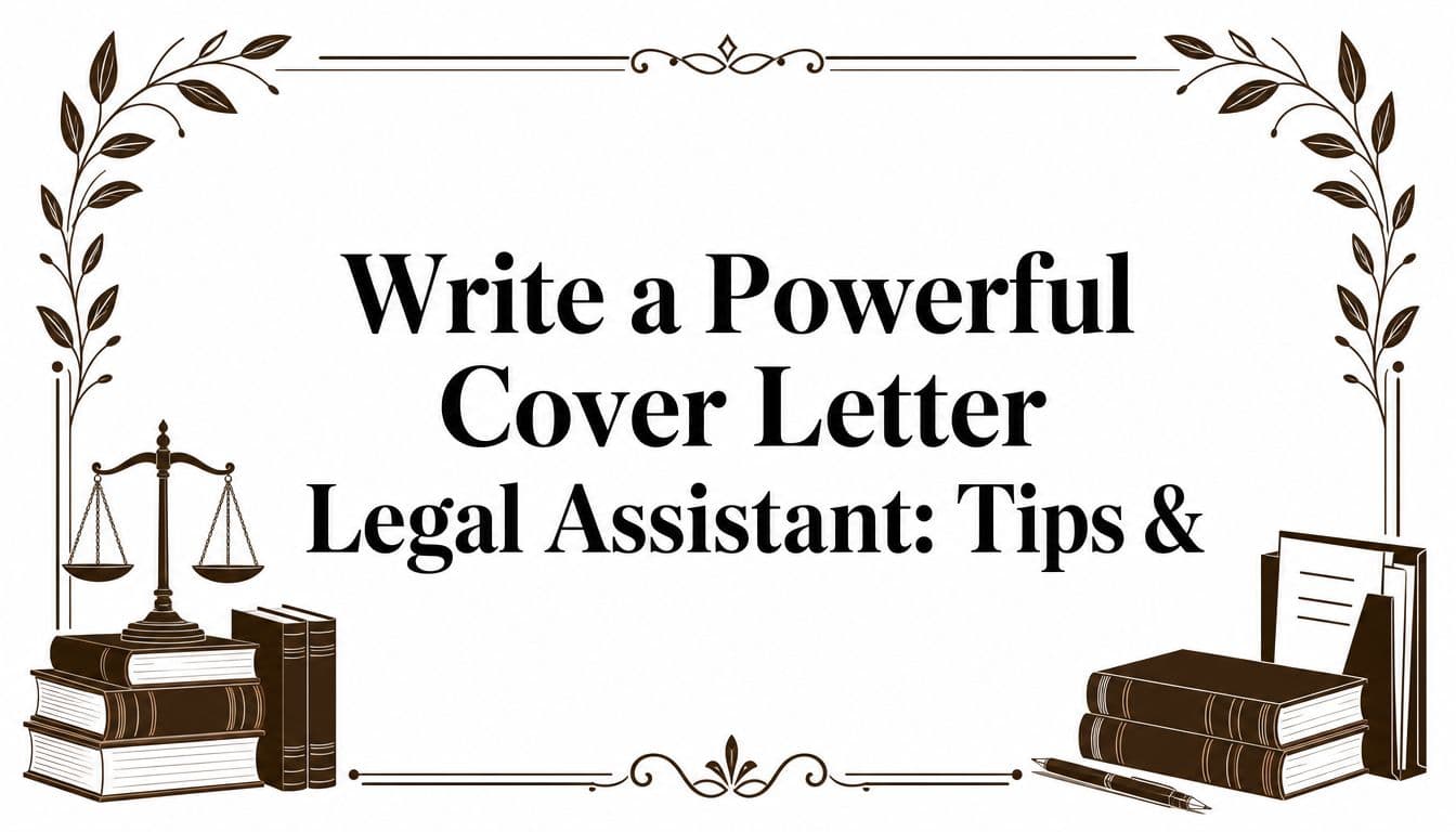 Write a Powerful Cover Letter Legal Assistant: Tips &