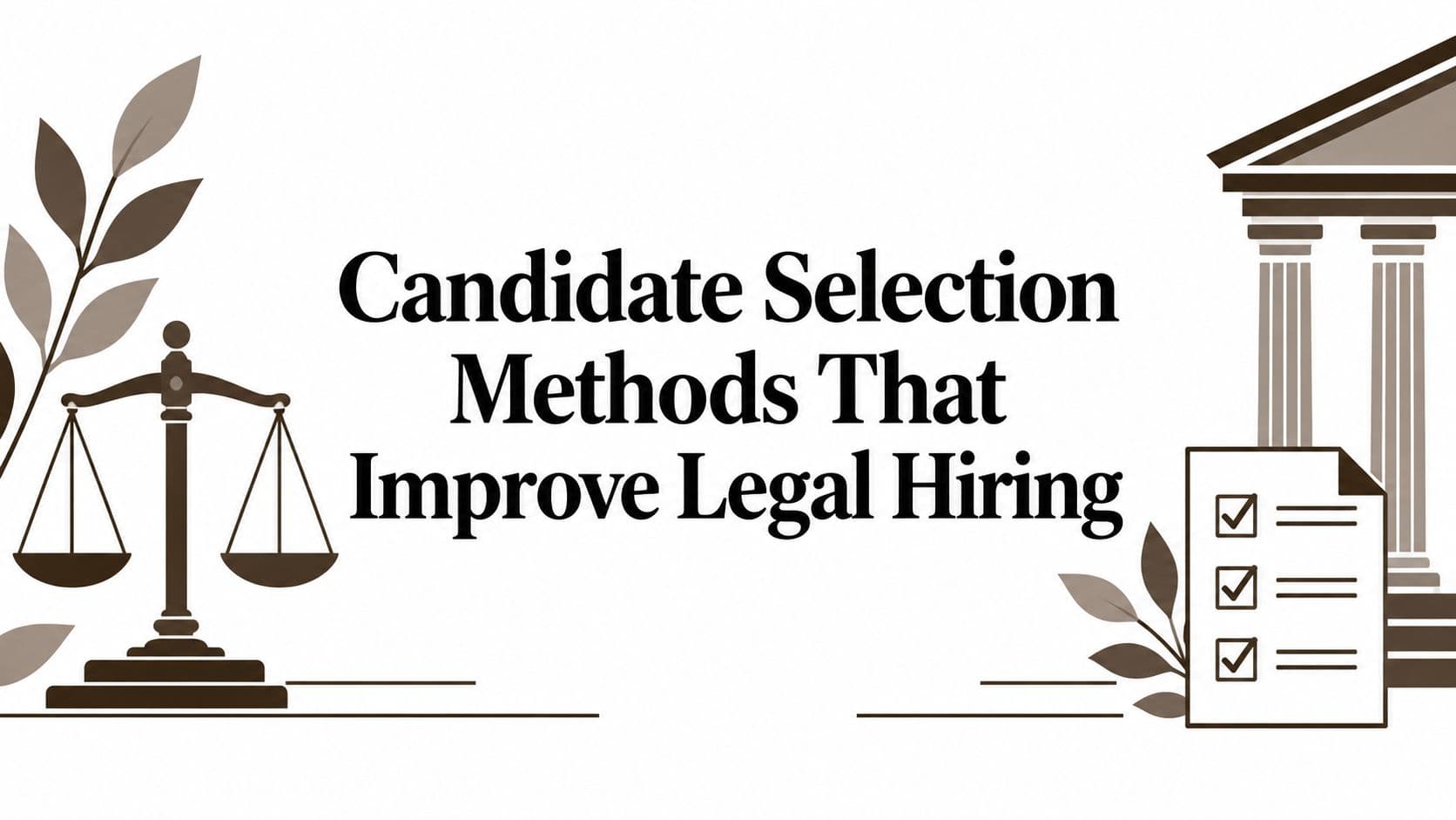 Candidate Selection Methods That Improve Legal Hiring