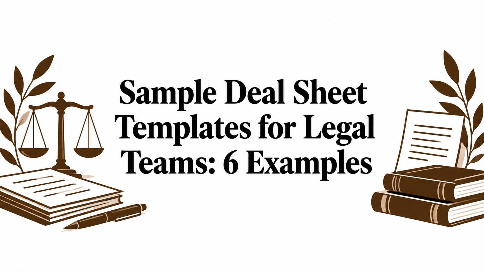 Sample Deal Sheet Templates for Legal Teams: 6 Examples
