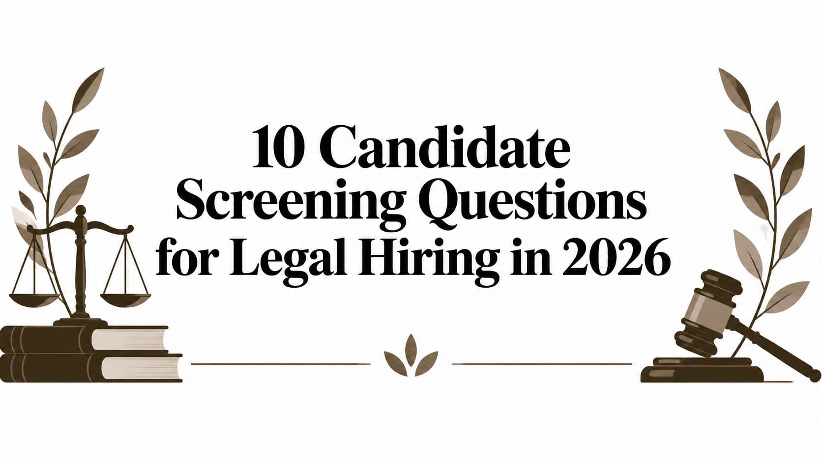 10 Candidate Screening Questions for Legal Hiring in 2026