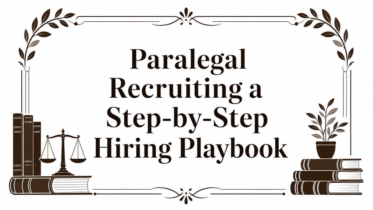 Paralegal Recruiting a Step-by-Step Hiring Playbook