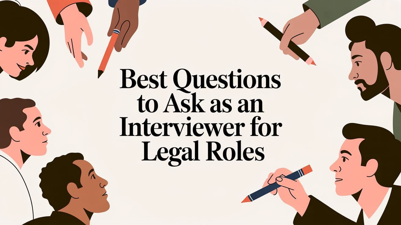 Best Questions to Ask as an Interviewer for Legal Roles