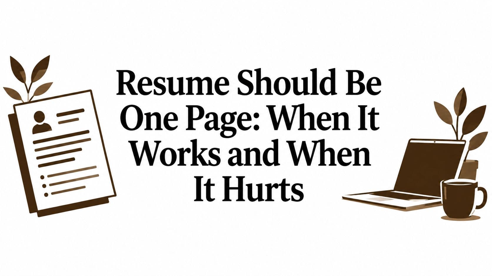 Resume Should Be One Page: When It Works and When It Hurts